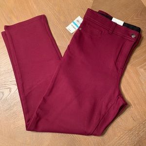 Burgundy Pants Size 16